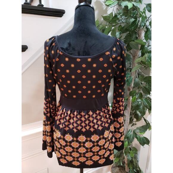 International Concepts Women Black Polyester Round Neck Long Sleeve Top Blouse M - Picture 7 of 11